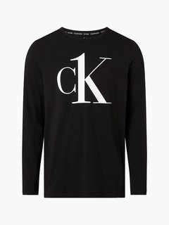 CKU Triko na spaní Černá barva Muži