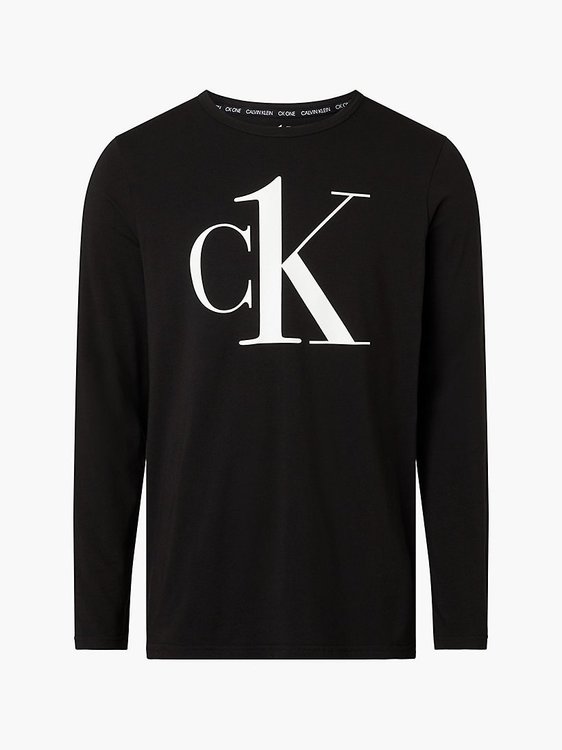 CKU Triko na spaní Černá barva Muži