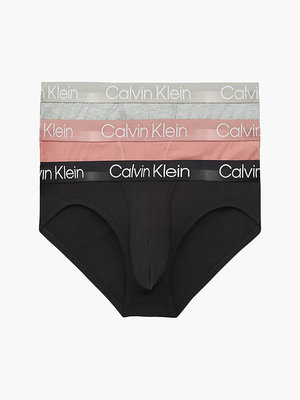 Modern structure slipy 3ks Černá, Růžová, Šedá barva Muži