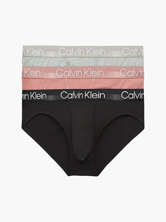 Modern structure slipy 3ks Černá, Růžová, Šedá barva Muži