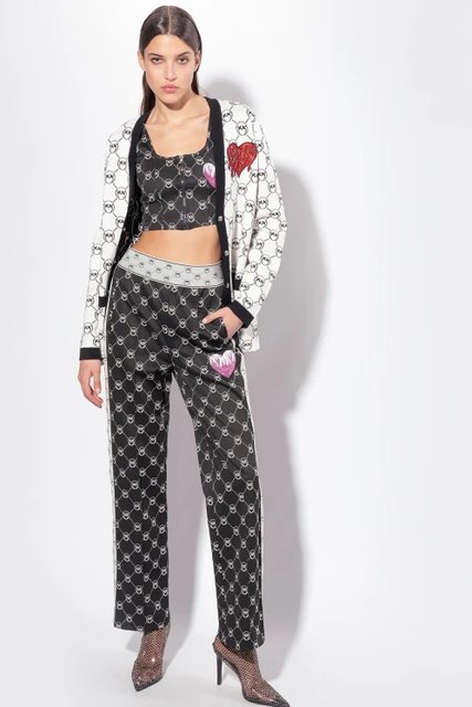 Módní Irriverente top, Černá barva, 2023