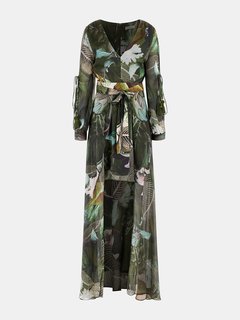 GUESS, Zelená barva Farrah šaty