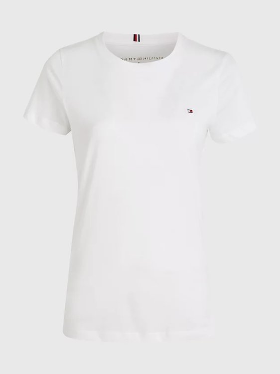 Heritage Crew Neck triko Bílá barva Ženy