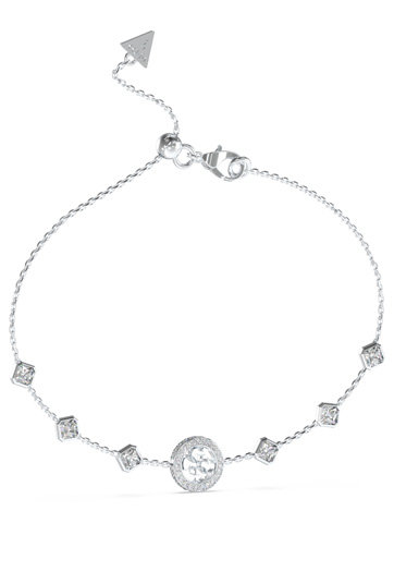 GUESS – 4G Crush náramek, Stříbrná barva