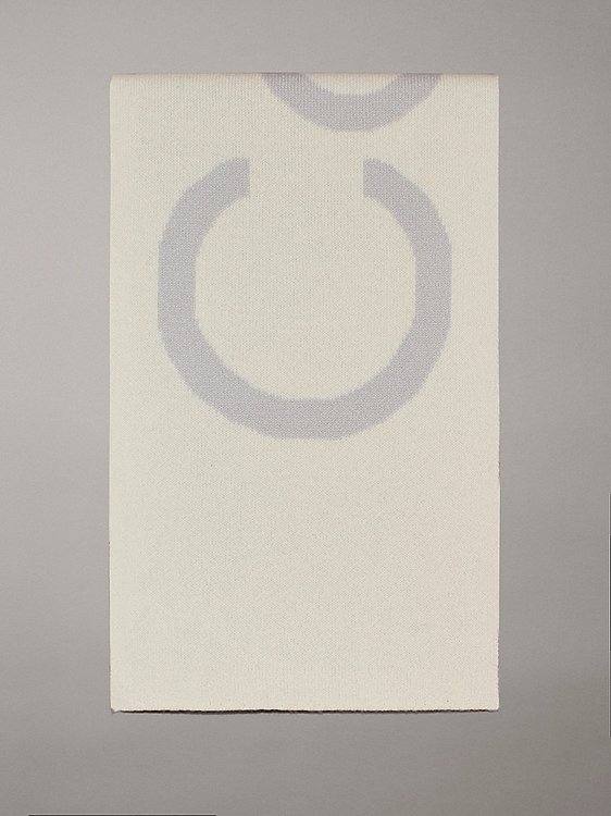 Calvin Klein Jeans – Two-Tone šála, Bílá, Krémová barva