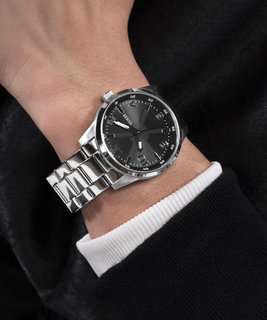 Černá, Stříbrná barva, Monte hodinky