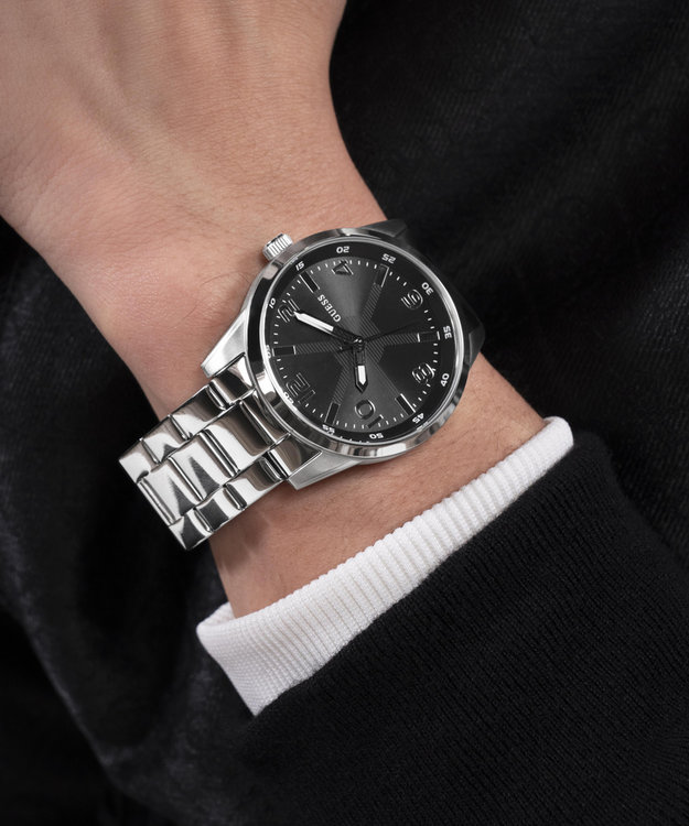 Černá, Stříbrná barva, Monte hodinky