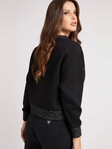 Luxusní Corina mikina, Černá barva, XS, S, M