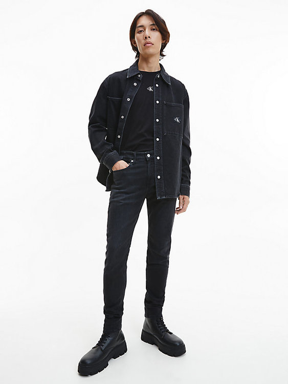 Módní Skinny jeany, Černá barva, 2023