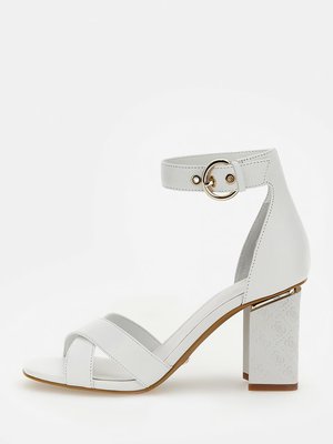 Yancy sandály – GUESS, Bílá, Šedá barva Ženy