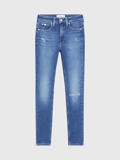 High Rise Skinny jeans Modrá barva Ženy