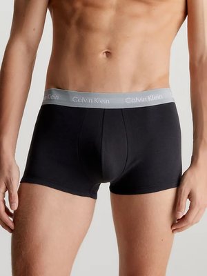 Cotton Stretch boxery 3ks – Calvin Klein Underwear, Růžová, Šedá, Zelená barva Muži