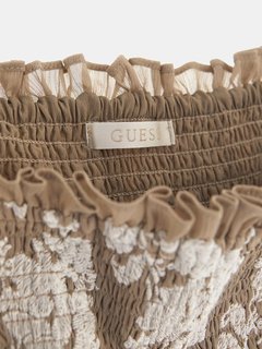 Giuditta Embro Long šaty Béžová, Hnědá barva Ženy