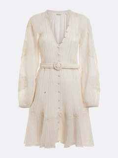 Luxusní Arita šaty, Bílá barva, XS, S, M, L