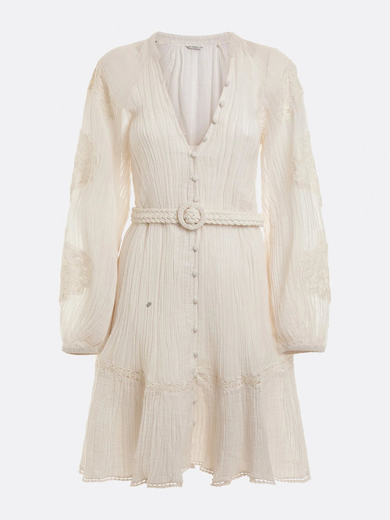 Luxusní Arita šaty, Bílá barva, XS, S, M, L