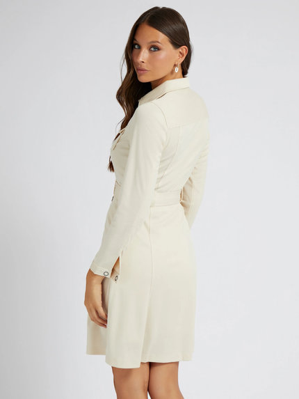 Jeanne šaty – Guess, Bílá barva Ženy