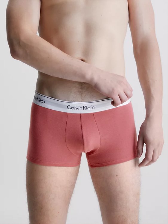 Modern Cotton boxery 3ks – Calvin Klein Underwear, Černá, Červená, Modrá barva Muži