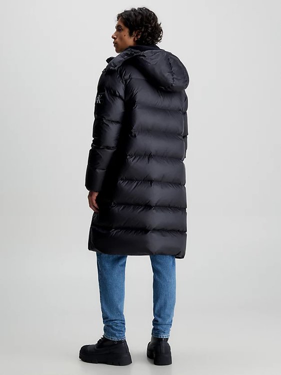 Essentials Down Long bunda – Calvin Klein Jeans, Černá barva Muži