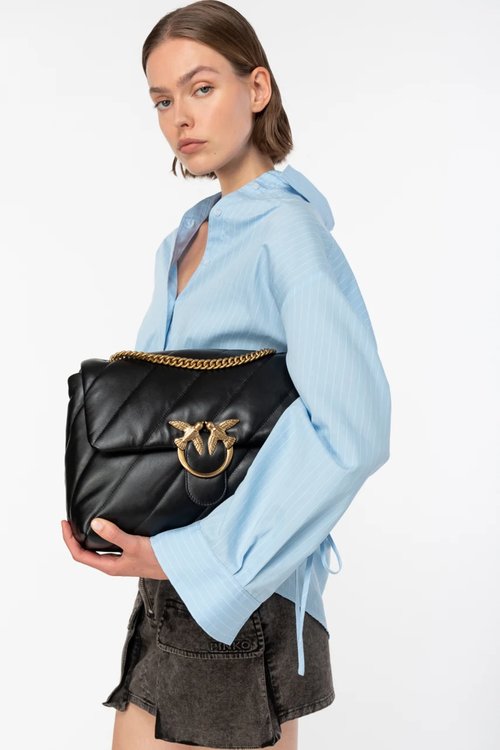 Pinko, Černá barva Love Puff kabelka