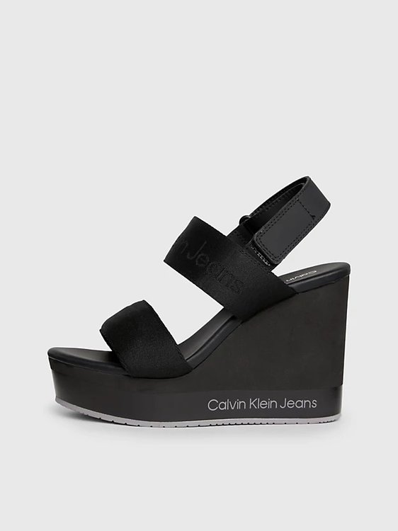 Calvin Klein Jeans, Černá barva Wedge sandály