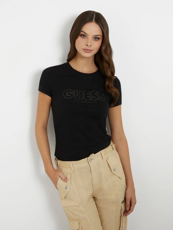 GUESS – Sangallo triko, Černá barva