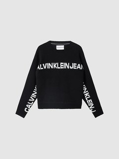 Logo Svetr Bílá, Černá barva Ženy, Ženy, Ženy