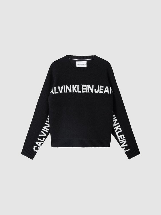 Logo Svetr Bílá, Černá barva Ženy, Ženy, Ženy