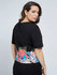 Flower triko Černá barva Ženy