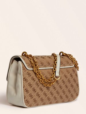 Módní Aileen 4G crossbody, Bílá, Hnědá barva, 2022