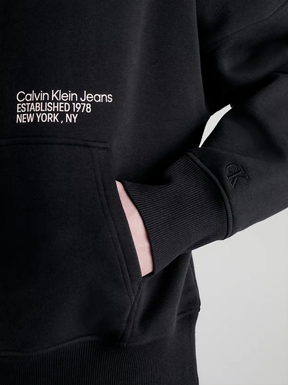 Luxusní Layered Address mikina, Černá barva, S, M, L