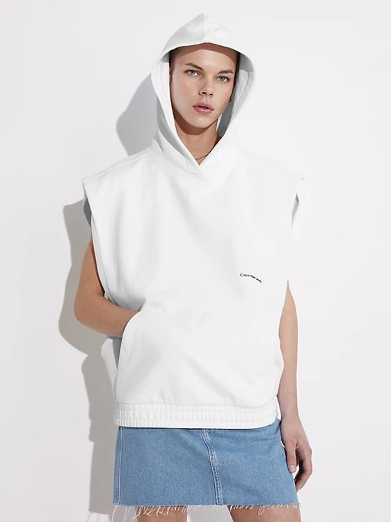 Calvin Klein Jeans – Pride mikina, Bílá barva