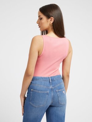 Script tílko – GUESS, Růžová barva Ženy