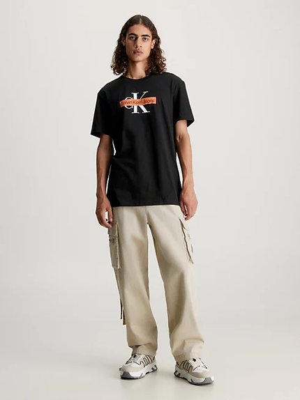 Módní Monologo triko, Černá barva, 2023