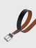 Classic pásek Černá, Hnědá barva Muži