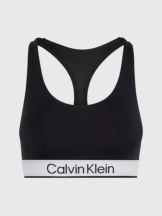 Calvin Klein Performance – Medium Impact Sports podprsenka, Černá barva