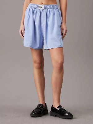 Calvin Klein Jeans – Denim Boxer šortky, Modrá barva