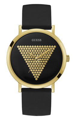 Guess – Hodinky Imprint, Černá, Zlatá barva