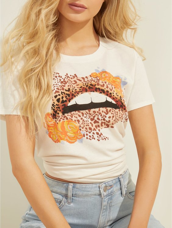 Luxusní Eco lip triko, Béžová barva, XS, S, M, L