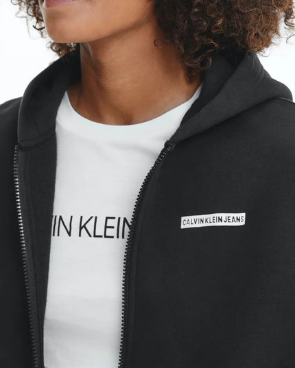 Micro flock mikina Černá barva Ženy