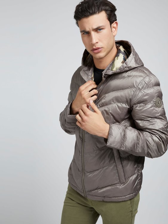 Módní Puffa bunda, Hnědá barva, 2021