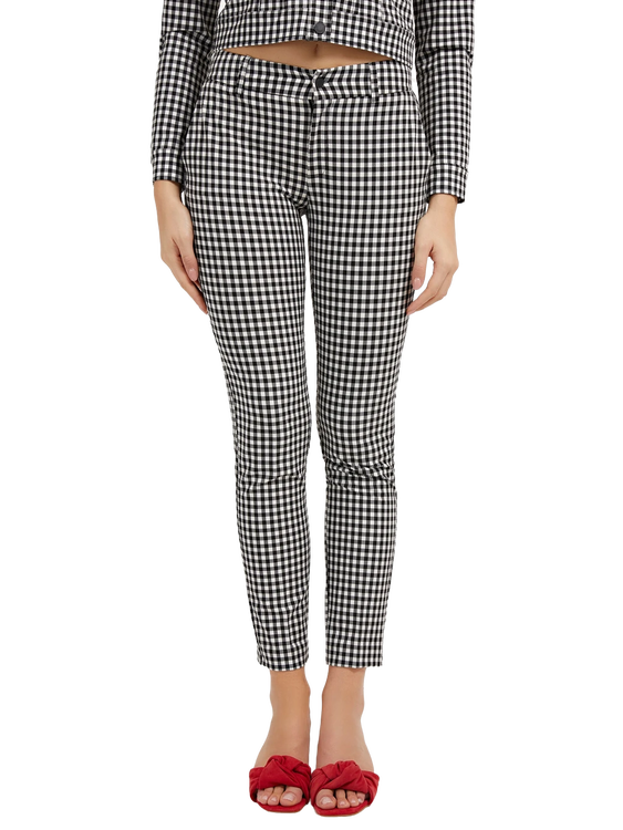 Guess – Zoe kalhoty, Bílá, Černá barva