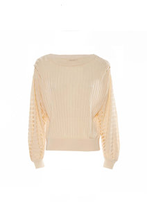 Luxusní Motor svetr, Béžová barva, XS, S, M