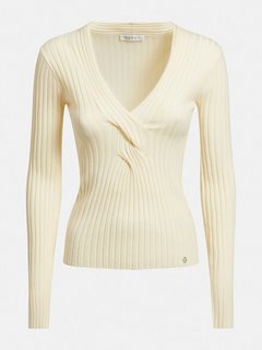 Luxusní Ines svetr, Bílá barva, XS, S, M, L