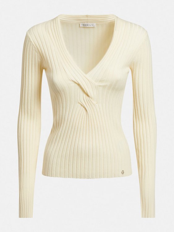 Luxusní Ines svetr, Bílá barva, XS, S, M, L