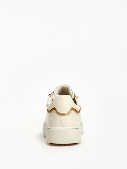 Módní Mely tenisky, Bílá, Krémová barva, 2023