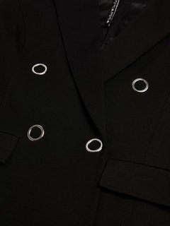 Luxusní Dafne sako, Černá barva, XS, S, M, L