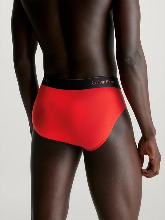 Módní Modern Cotton Holiday slipy 3ks, Černá, Červená barva, 2023