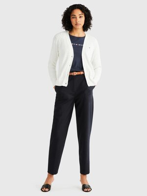 Cable V svetr – Tommy Hilfiger, Krémová barva Ženy