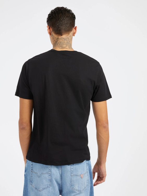 Triangle triko – GUESS, Černá barva Muži