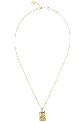 GUESS – Rock Candy náhrdelník, Zlatá barva